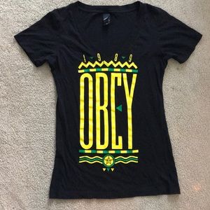 OBEY V-Neck T-shirt